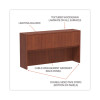 Alera Valencia Series Hutch With Doors, 4 Compartments, 64.75w x 154d x 35.38h, Medium Cherry