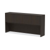 Alera Valencia Series Hutch With Doors, 4 Compartments, 70.63w x 15d x 35.38h, Espresso