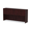Alera Valencia Series Hutch With Doors, 4 Compartments, 70.63w x 15d x 35.38h, Mahogany