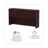 Alera Valencia Series Hutch With Doors, 4 Compartments, 70.63w x 15d x 35.38h, Mahogany