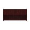 Alera Valencia Series Hutch With Doors, 4 Compartments, 70.63w x 15d x 35.38h, Mahogany