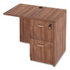 Alera Valencia Series Reversible Return/Bridge Shell, 35w x 23.63d x 29.5h, Modern Walnut