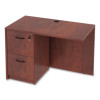 Alera Valencia Series Reversible Return/Bridge Shell, 42w x 23.63d x 29.5h, Medium Cherry