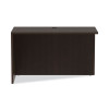 Alera Valencia Series Reversible Return/Bridge Shell, 47.25w x 23.63d x 29.5h, Espresso