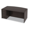 Alera Valencia Series Full Pedestal File, Left/Right, 3-Drawers: Box/Box/File, Legal/Letter, Espresso, 15.63" X 20.5" X 28.5"