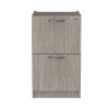 Alera Valencia Series Full Pedestal File, Left Or Right, 2 Legal/Letter-Size File Drawers, Gray, 15.63" x 20.5" x 28.5"
