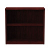 Alera Valencia Series Bookcase, Two-Shelf, 31.75w x 14d x 29.5h, Mahogany
