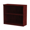 Alera Valencia Series Bookcase, Two-Shelf, 31.75w x 14d x 29.5h, Mahogany