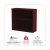 Alera Valencia Series Bookcase, Two-Shelf, 31.75w x 14d x 29.5h, Mahogany