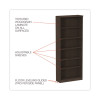 Alera Valencia Series Bookcase, Six-Shelf, 31.75w x 14d x 80.25h, Espresso