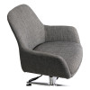 Mid-Century Task Chair, Supports Up To 275 Lb, 18.9" To 22.24" Seat Height, Gray Seat, Gray Back