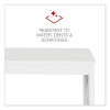 L-Shaped Farmhouse Desk, 58.27" x 58.27" x 29.53", White