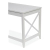 L-Shaped Farmhouse Desk, 58.27" x 58.27" x 29.53", White