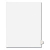 Preprinted Legal Exhibit Side Tab Index Dividers, Avery Style, 26-Tab, Y, 11 X 8.5, White, 25/Pack, (1425)