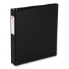 Economy Non-View Binder With Round Rings, 3 Rings, 1.5" Capacity, 11 X 8.5, Black, (4401)