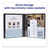 Economy Non-View Binder With Round Rings, 3 Rings, 1.5" Capacity, 11 X 8.5, Black, (4401)