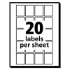 Removable Multi-Use Labels, Inkjet/Laser Printers, 1 X 0.75, White, 20/Sheet, 50 Sheets/Pack, (5428)