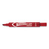 Marks A Lot Large Desk-Style Permanent Marker, Broad Chisel Tip, Red, Dozen (8887)