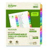 Customizable Table Of Contents Ready Index Dividers With Multicolor Tabs, 31-Tab, 1 To 31, 11 X 8.5, White, 1 Set