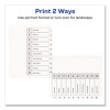 Customizable Toc Ready Index Black And White Dividers, 10-Tab, 1 To 10, 11 x 8.5, 1 Set