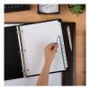 Print And Apply Index Maker Clear Label Dividers, 12-Tab, White Tabs, 11 x 8.5, White, 5 Sets