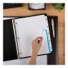 Print And Apply Index Maker Clear Label Dividers, Big Tab, 5-Tab, White Tabs, 11 x 8.5, White, 5 Sets