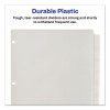 Insertable Big Tab Plastic Dividers, 8-Tab, 11 X 8.5, Clear, 1 Set