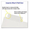 Insertable Big Tab Plastic Dividers, 8-Tab, 11 X 8.5, Clear, 1 Set