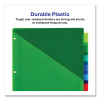 Insertable Big Tab Plastic 2-Pocket Dividers, 8-Tab, 11.13 X 9.25, Assorted, 1 Set