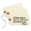 Double Wired Shipping Tags, 11.5 Pt Stock, 5.25 x 2.63, Manila, 1,000/Box