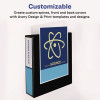 Durable View Binder With Durahinge And Slant Rings, 3 Rings, 2" Capacity, 11 X 8.5, Blue