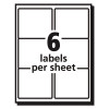 Matte Clear Easy Peel Mailing Labels W/ Sure Feed Technology, Inkjet Printers, 3.33 X 4, Clear, 6/Sheet, 10 Sheets/Pack