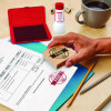 Neat-Flo Stamp Pad Inker, 2 Oz Bottle, Red