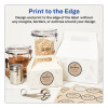 Round Brown Kraft Print-To-The-Edge Labels, 2.5" Dia, 225/Pk