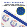Round Print-To-The Edge Labels With Sure Feed And Easy Peel, 2" Dia, Glossy Clear, 120/Pk
