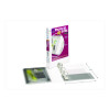 Mini Size Protect And Store View Binder With Round Rings, 3 Rings, 1" Capacity, 8.5 X 5.5, White