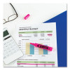 Hi-Liter Desk-Style Highlighters, Fluorescent Pink Ink, Chisel Tip, Pink/Black Barrel, Dozen