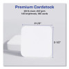 Square Clean Edge Cards With Sure Feed Technology, Laser, 2.5 x 2.5, White, 9 Cards/Sheet, 20 Sheets/Pack