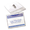 Clip-Style Name Badge Holder With Laser/Inkjet Insert, Top Load, 4 X 3, White, 40/Box