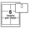 Clip-Style Name Badge Holder With Laser/Inkjet Insert, Top Load, 4 X 3, White, 40/Box
