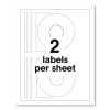 Laser Cd Labels, Matte White, 50/Pack