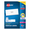 Easy Peel White Address Labels W/ Sure Feed Technology, Laser Printers, 1 X 4, White, 20/Sheet, 250 Sheets/Box