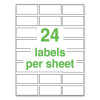 Ultraduty Ghs Chemical Waterproof And Uv Resistant Labels, 1 X 2.5, White, 24/Sheet, 25 Sheets/Pack