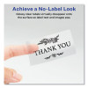Glossy Clear Easy Peel Mailing Labels W/ Sure Feed Technology, Inkjet/Laser Printers, 2 X 4, Clear, 10/Sheet, 10 Sheets/Pack