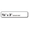 Durable Permanent Id Labels With Trueblock Technology, Laser Printers, 0.63 X 3, White, 32/Sheet, 50 Sheets/Pack