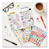 Planner Sticker Variety Pack: Budget, Fitness, Motivational, Seasonal And Work Stickers, Assorted Sizes And Colors, 744/Pack