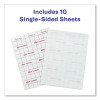 Touchguard Protective Film Sheet, 9" x 12", Matte Clear, 10/Pack