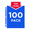 Economy Weight Sheet Protector, Light-Duty, Side: 3-Hole Punched, Top Load 8.5 x 11 Insert, Semi-Clear Front, 100/Box