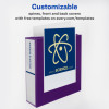 Heavy-Duty View Binder With Durahinge And One Touch Ezd Rings, 3 Rings, 2" Capacity, 11 x 8.5, Purple, 6/Carton
