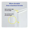 Heavy-Duty Non Stick View Binder With Durahinge And Slant Rings, 3 Rings, 1" Capacity, 11 X 8.5, White, 4/Pack